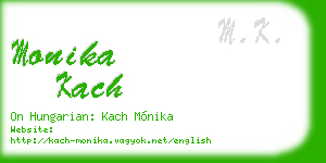 monika kach business card
